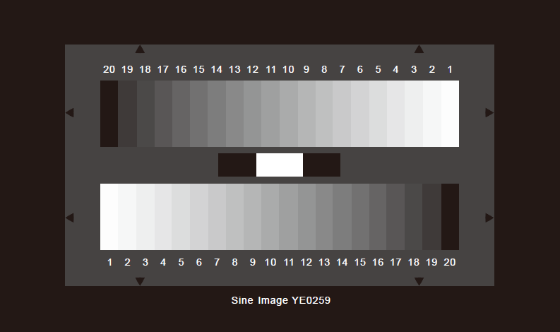 SineImage灰度測(cè)試卡20階透射式